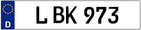 Truck License Plate